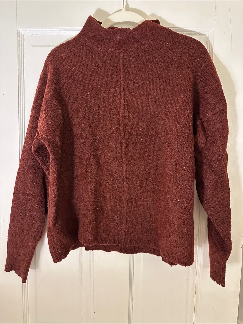 Universal Thread Women's Mock Neck Sweater in Maroon